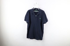 American Eagle Outfitters Mens Large Athletic Fit Faded Collared Polo Shirt Blue - £19.85 GBP