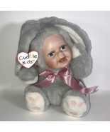 Geppeddo Cuddle Kids Baily Bunny Rabbit Baby Doll Porcelain Face Plush N... - £18.01 GBP