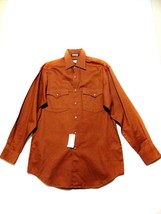 Resistol Rodeo Gear Brown Button Up Shirt Mens S Nwt - $34.64