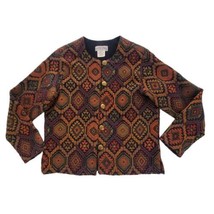Vintage Gotcha Covered Tapestry Aztec Blazer Jacket Metal Buttons Made i... - $23.33