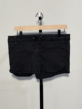 VOLCOM Women&#39;s  “Stix Hi-Rise&quot; Shorts Wash Black Denim size 9 Waist 29 - $11.08