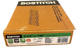 METAL CONNECTOR NAILS 2-1/2&quot; L X 0.148&quot; D, 35º 1000PK - BOSTITCH PT-MC14... - $1,456.83 MXN