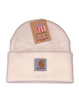 Carhartt Beanie Hat Cap Off White Knit Skater Workwear Logo Acrylic One ... - $13.87