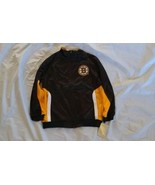NHL Boy&#39;s Boston Bruins Long Sleeve Zip-up Tricot Track Jacket Black/Yel... - £34.93 GBP
