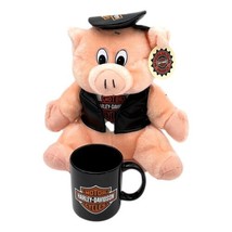 Harley Davidson Hog Hawg Stuffed Plush 11 inch &amp; 15 oz Coffee Mug Lot 2 - £34.55 GBP