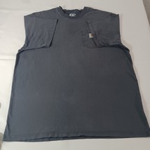 Carhartt Loose Fit Men's Gray Cotton Workwear Short Sleeve T-Shirt 2XL Tall image 10