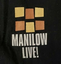 Barry Manilow Live! Tour T-SHIRT Crew Xl New Black 100% Cotton Free Shipping - £17.65 GBP