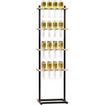 Champagne Wall Stand,4-Tier Champagne Tower Stand,Metal Stable And Easy To Insta - $118.99