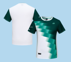 YONEX 25S/S Men&#39;s Badminton T-Shirts Sports Training Top Dark Green 251T... - $1,202.84 MXN