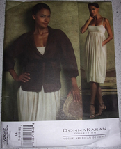 Vogue Donna Karan Misses Jacket Belt &amp; Dress  Size 8-12 #V2942 Uncut - £11.76 GBP
