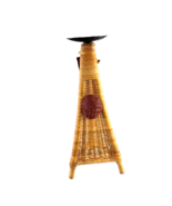 Ghana Wicker Candle Tower Holder NWT - $18.81