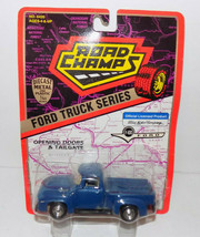 Road Champs 1956 Ford F-100 Pickup Truck Blue 1:43 Diecast - £11.55 GBP