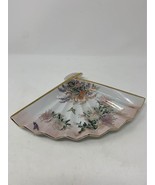 Kyoto Japan Vintage Ceramic Fan Shaped Plate/Dish Floral Butterfly Gold ... - €19,53 EUR