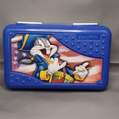 Primary image for VTG Spacemaker Looney Tunes Patriotic Revolutionary War Bugs Bunny Pencil Box
