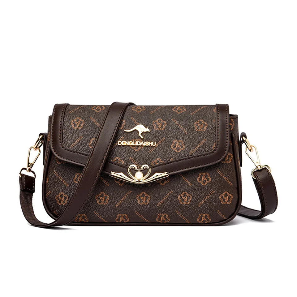 Brand Leather Crossbody Bags for Women Ladies Luxury Designer Handbags H... - $95.19
