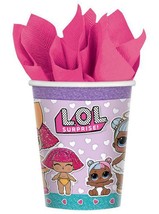 LOL Surprise 9 oz Paper Cups 8 Per Package Birthday Party Supplies by Amscan - £4.46 GBP