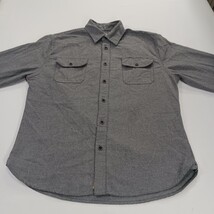 JACHS Men's Size Large Heavyweight Gray Cotton Blend Long Sleeve Shirt RN#123913 image 14