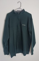 Columbia Dark Green Fleece 1/4 Zip Mens Size XL - $280.82 MXN