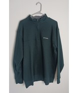 Columbia Dark Green Fleece 1/4 Zip Mens Size XL - $280.82 MXN