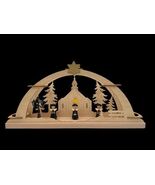 Echt Erzgebirge Christmas Wood Candle Holder Arch Schwibbogen German Car... - €42,16 EUR