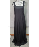 Vince Camuto Long Maxi Dress Womens 1X Black 100% Viscose Sleeveless Squ... - £29.25 GBP