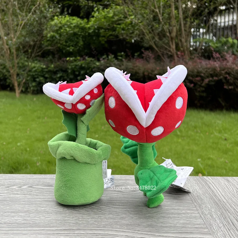 Super Mario Bros Plush Trottin&#39; Trotin&#39; Piranha Plant Cute Stuffed Toy Soft Doll - £7.18 GBP