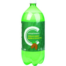 3 Big Bottles Of Compliments Spruce Beer Soft Drink 2L Each - Free Shipping - £28.91 GBP