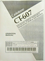 Casio Casiotone CT-607 Electronic Keyboard Owner&#39;s Manual Book, Reproduction. - £12.38 GBP