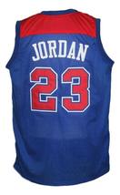 Michael Jordan #23 Baltimore Washington Retro Basketball Jersey New Blue Any Siz image 2