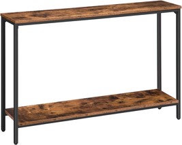 HOOBRO Console Table, 47.2&quot; Narrow Entryway Table, Industrial Sofa Table with - £65.90 GBP