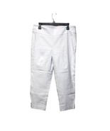 Counterparts Crop Pants Womens Large Luxe Stretch Mid Rise White Pants - £14.65 GBP