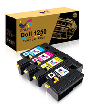 4 Toner Cartridges Set 1250 C1765Nf C1760Nw For Dell Laser 1250C 1350Cnw... - $38.99