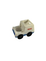 Vintage 1986 Fisher Price Mail Truck Little People Play Family Open Top Car - £6.96 GBP