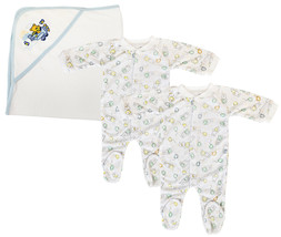 Bambini Newborn (0-6 Months) Boy Boy Closed-toe Sleep &amp; Play (Pack of 3 ) 100% C - £17.67 GBP