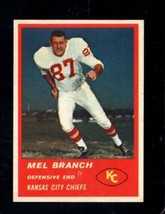 1963 Fleer #54 Mel Branch Nm Chiefs *X97334 - £17.86 GBP