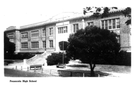 Florida RPPC Postcard Pensacola High School in Pensacola, Florida - £11.62 GBP