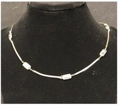 Gold-Tone Clear Gem Necklace 18” - $5.00