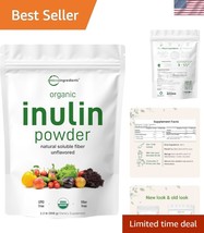 Organic Lin FOS Powder - Prebiotic Gut Health Support, 35 Ounce Vegan Su... - $40.50