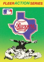 1990 Fleer Large Team Logos Texas Rangers - £0.80 GBP