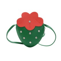 Strawberry Rivet Baby Bag Cute PU Kid Coin Purse For Baby Girl Sweet  Outdoor Wa - £92.14 GBP