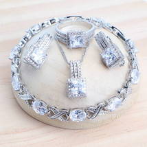 Women 925 Silver Bridal Fine Jewelry Sets Costume Ladies Wedding Jewellery Penda - £22.46 GBP