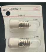 1PCS LETD-2W IDEC E12/15 Screw Base LED Lamp 24V AC/DC 11mA White - $183.89 MXN