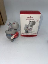 I Want a Hippopotamus For Christmas Hallmark Magic Ornament Hippo Red Bow - $24.75