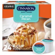 Cinnabon Caramel Pecan Coffee 24 to 144 K cups Pick Any Size FREE SHIPPING - £22.66 GBP+