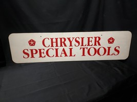 Vintage ORIGINAL Dodge Dealer Wooden Painted CHRYSLER SPECIALTY TOOLS Sign - £150.12 GBP
