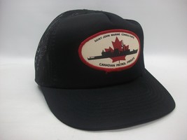 Canadian Patrol Frigate Hat Saint John Marine Damaged Black Snapback Tru... - £15.97 GBP