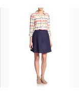 Joie loudivine dark navy blue pleated linen skirt women&#39;s size XS - $552.23 MXN