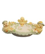 Easter Time Ceramic Candy Dish Baby Chicks Birds Bowl Spring Bath 7.5&quot; C... - £9.97 GBP