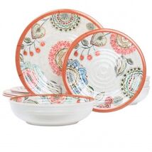 Elama Ester 12 Piece Melamine Dinnerware Set - $51.43