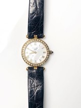 Rare Women  Christian Dior black leather  watch  - 050324 - $128.79